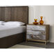 Fuentes 32 X 28 inch Brown / Brass Night Stand